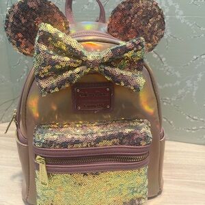 Disney Loungefly 50th Anniversary Holographic Backpack